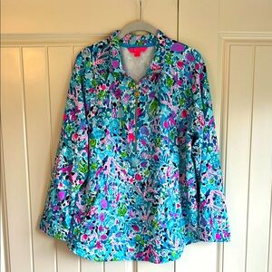 Floral LILLY PULITZER Top - Blue and Pink